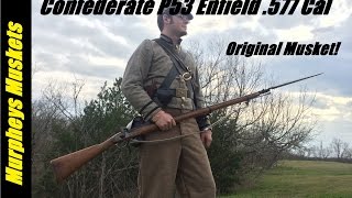 Shooting An Original 1853 Enfield Rifle Musket [upl. by Yael]