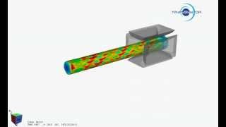 Cogging simulation of a rod by forging machine  FORGE® [upl. by Eannej]