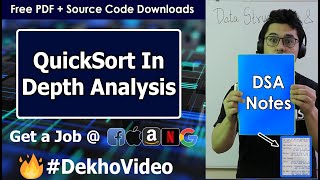 Analysis of QuickSort Sorting Algorithm [upl. by Yllrebmik]