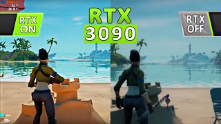 Fortnite 24 fps on RTX 3090 4k EPIC Settings Fortnite Ray Tracing [upl. by Nesyaj237]