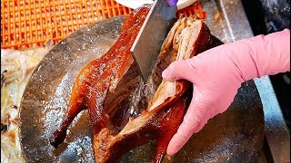 Taiwanese Street Food  ROAST DUCK Kaohsiung Taiwan [upl. by Lynelle]