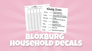 household decal codes for bloxburg  iispxrkles [upl. by Netaf]