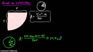 Areal av sirkelsektor [upl. by Westphal]