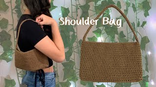 Simple Crochet Mini Shoulder Bag Tutorial [upl. by Loyce]