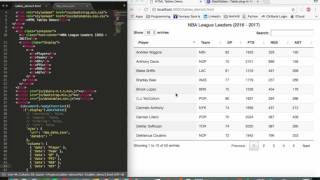 HTML Tables Tutorial DataTables Part 33 [upl. by Amrac]