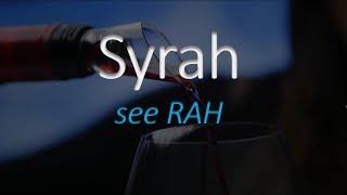 How to Pronounce Syrah French Wine Pronunciation [upl. by Nwahsirhc]