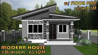 3 BEDROOM  MODERN HOUSE DESIGN IDEA  1 TampB  BUNGALOW HOUSE  SIMPLE HOUSE DESIGN [upl. by Oecam342]