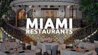 Top 10 Best Restaurants In MIAMI  Fine Dining [upl. by Oilicec]