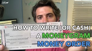 How To Write A MoneyGram Money Order From Walmart [upl. by Nairdna]