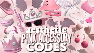 30 Aesthetic Pink Accessory Codes amp Links  Roblox Accessories IDs [upl. by Adla792]