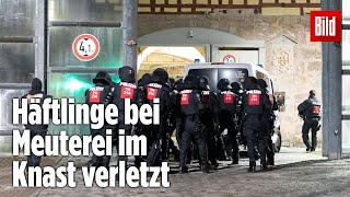 Gefängnismeuterei Polizei stürmt Knast in Thüringen  JVA Untermaßfeld [upl. by Car]