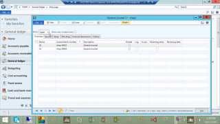 General Journal Entries in Microsoft Dynamics AX 2012 [upl. by Edric]