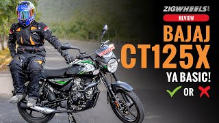 Bajaj CT125X Road Test Review  Performance Mileage Features amp More [upl. by Trip297]