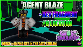 Hidden Key Fragment 8 Location  Agent Blaze  Ghost Simulator ROBLOX [upl. by Mercy]