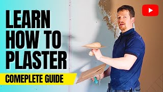 Plastering A Wall For Beginners  FULL PROCESS FROM START TO FINISH [upl. by Amehsat879]