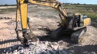 Genesis Mechanical Pulverizer Crushes Concrete Wall [upl. by O'Callaghan]