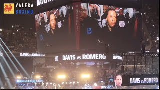 Davis vs Romero Ring Walk  Fighter Introductions  from May 28 2022 [upl. by Gottuard]