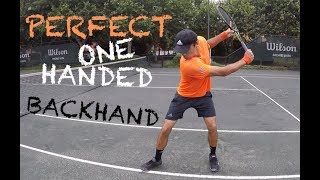 How To Hit Perfect One Handed Backhand TENFITMEN Episode 29 [upl. by Eleda]