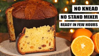 Panettone  Easy NoKnead Italian Fruit Christmas Cake  How Tasty Channel [upl. by Gorlin]