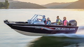 TRACKER Targa V18 Combo Aluminum Deep V Boat [upl. by Medrek666]