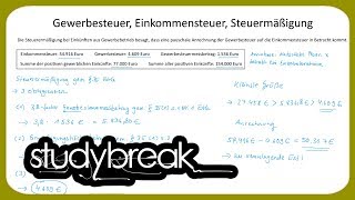 Gewerbesteuer Einkommensteuer Steuerermäßigung  Unternehmensbesteuerung [upl. by Arahc332]