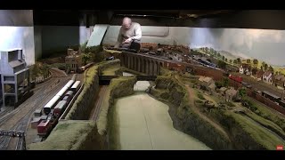 Incredible huge model railway layout in a basement [upl. by Goulet118]