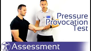 Pressure Provocation Test  Cubital Tunnel Syndrome [upl. by Nofets]