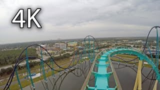 Kraken front seat onride 4K POV SeaWorld Orlando [upl. by Ardna453]