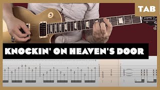 Guns N Roses  Knockin on Heavens Door  Guitar Tab  Lesson  Cover  Tutorial [upl. by Ssirk]