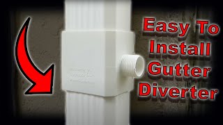 How to Install a Rain Gutter Diverter [upl. by Ayocal103]