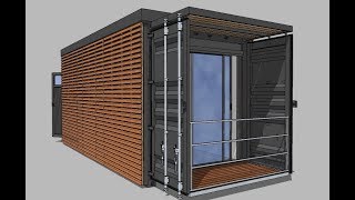 Container maritime 20 pieds aménagé Studio  20ft Shipping Container home [upl. by Arimaj]