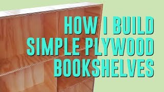 How I Build Simple Plywood Bookshelves with Dado Joints [upl. by Julita]