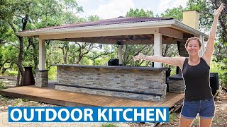 Building an Outdoor Kitchen  From Start to Finish  Part 11 [upl. by Flannery709]