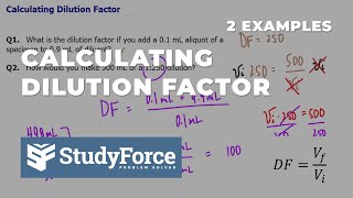 Calculating Dilution Factor [upl. by Anelac]