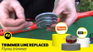 How to Load a Flymo Trimmer line in a Flymo Strimmer Easy Steps [upl. by Khanna]